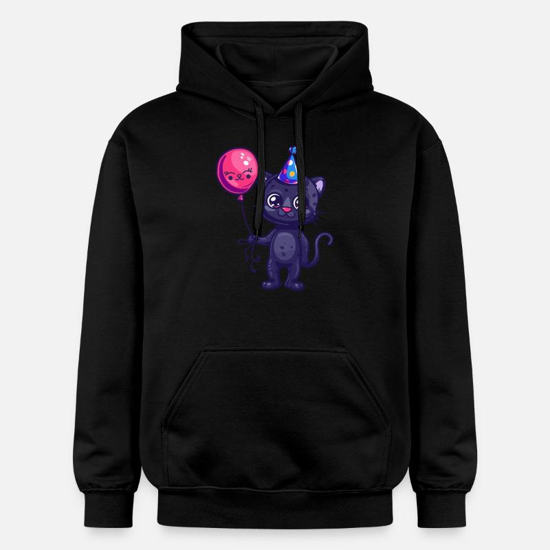 Bébé d’anniversaire de panthère - Sweat à capuche Softstyle® Gildan Unisexe - noir