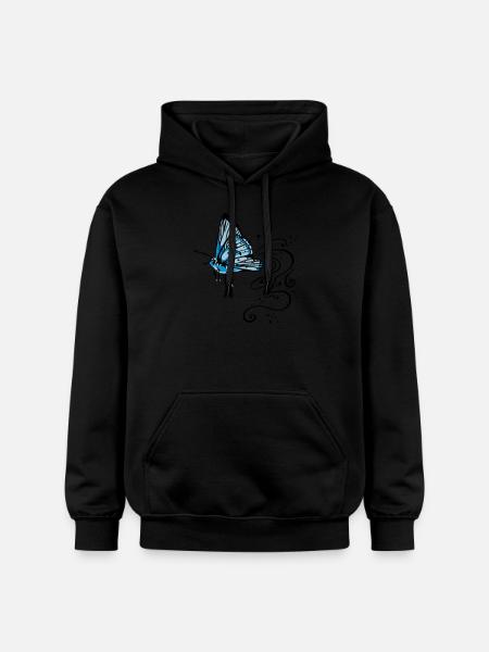 Schmetterling - Gildan Unisex Softstyle® Midweight Hoodie - Schwarz