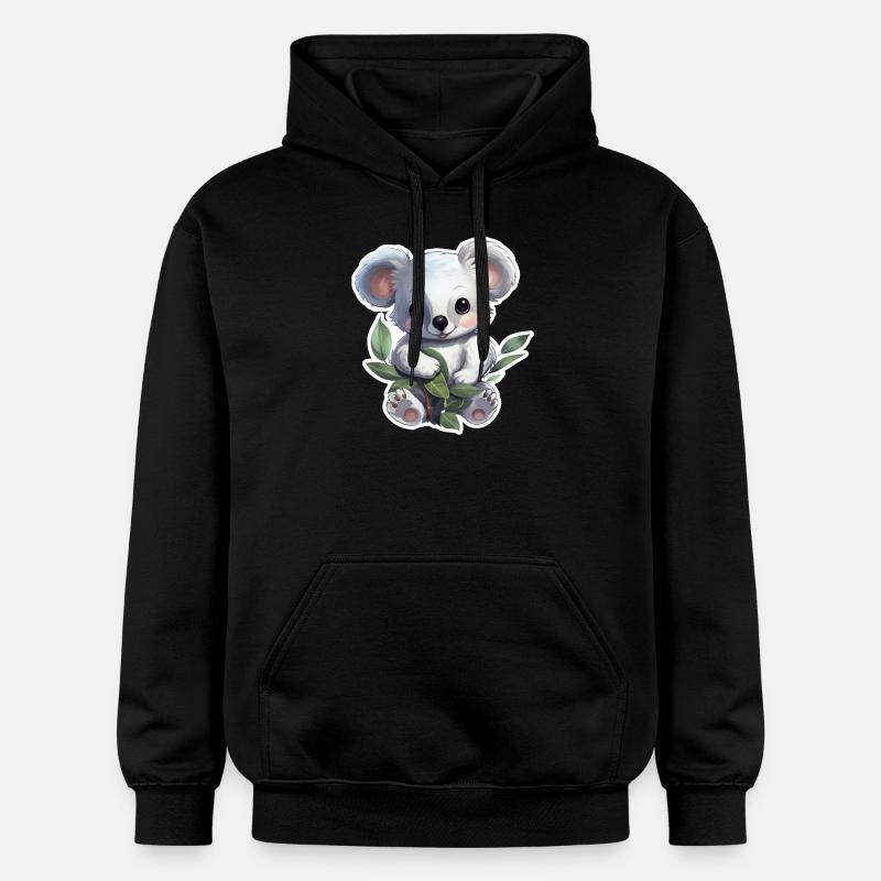 Koala Mignon - Sweat à capuche Softstyle® Gildan Unisexe - noir