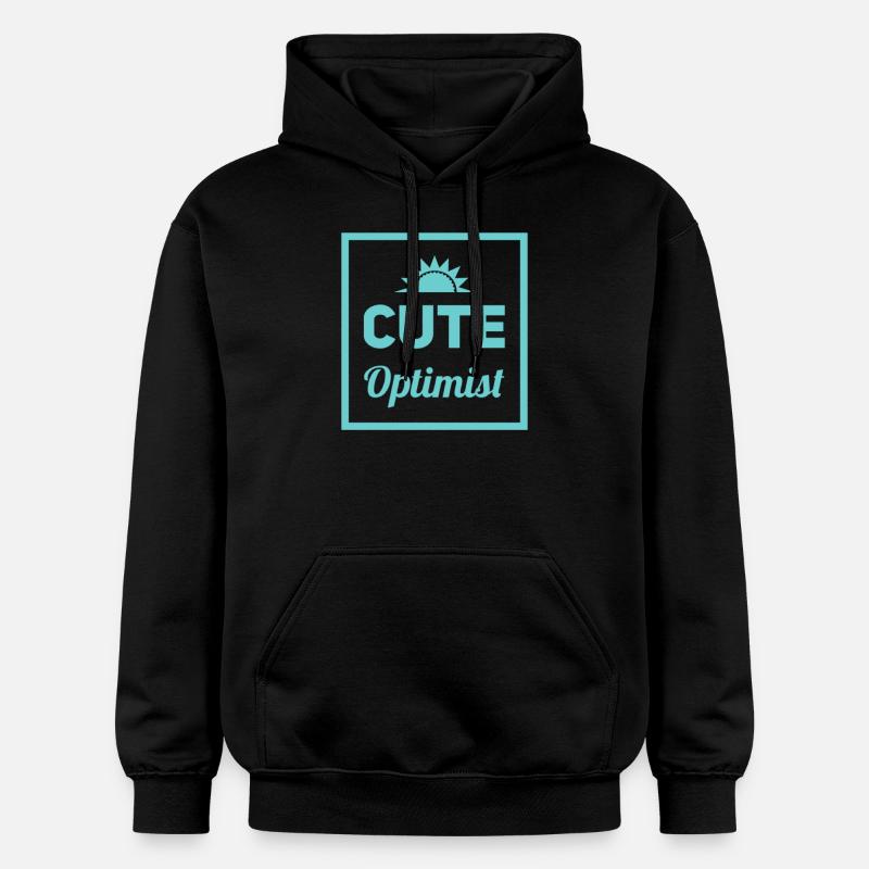 Baby Dictons - optimiste mignon - Sweat à capuche Softstyle® Gildan Unisexe - noir