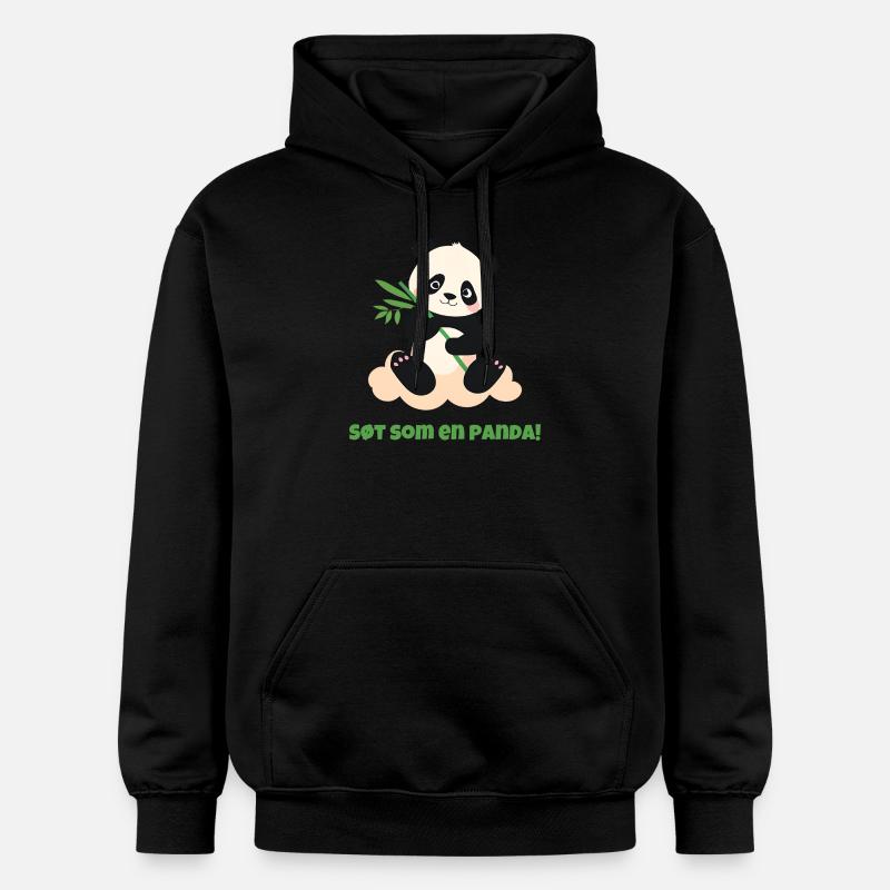 Mignon comme un panda ! - Sweat à capuche Softstyle® Gildan Unisexe - noir