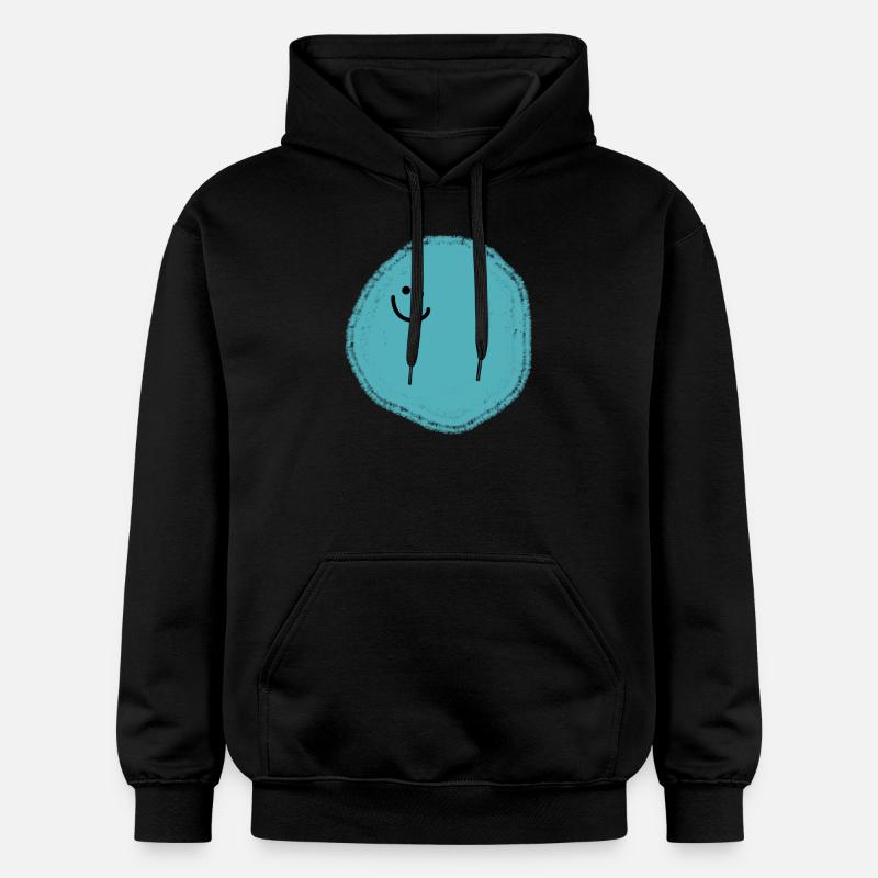 Tiego (Boule bleu) - Sweat à capuche Softstyle® Gildan Unisexe - noir