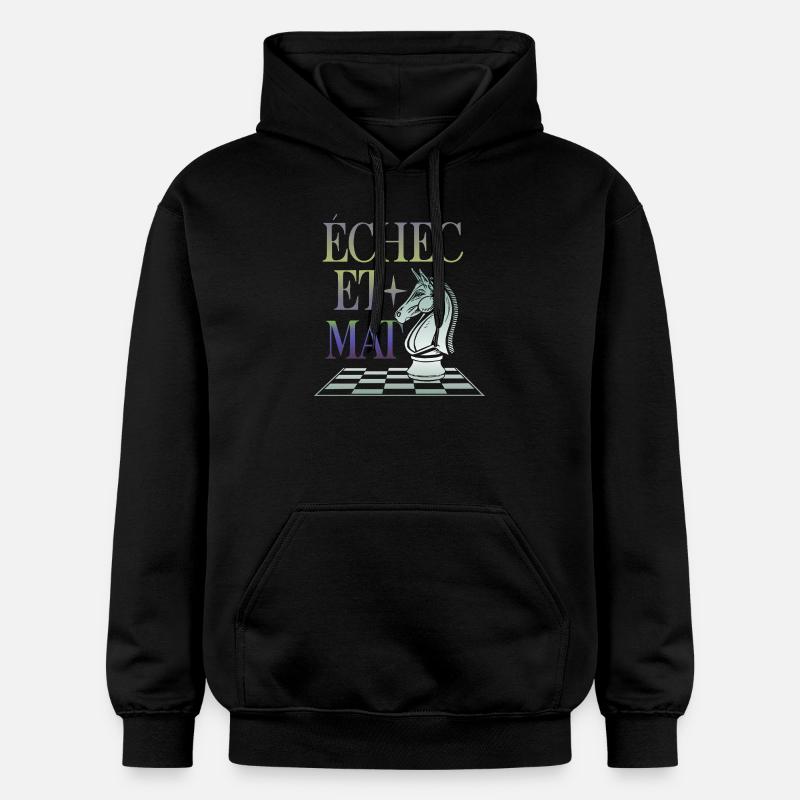 Echec et Mat - Sweat à capuche Softstyle® Gildan Unisexe - noir