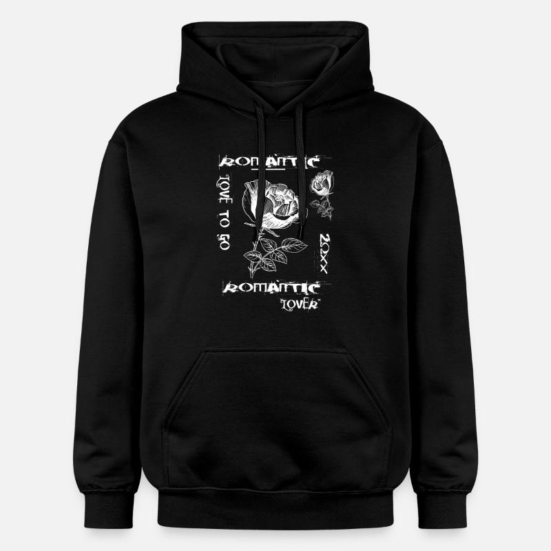 Amour pour la romance - Sweat à capuche Softstyle® Gildan Unisexe - noir