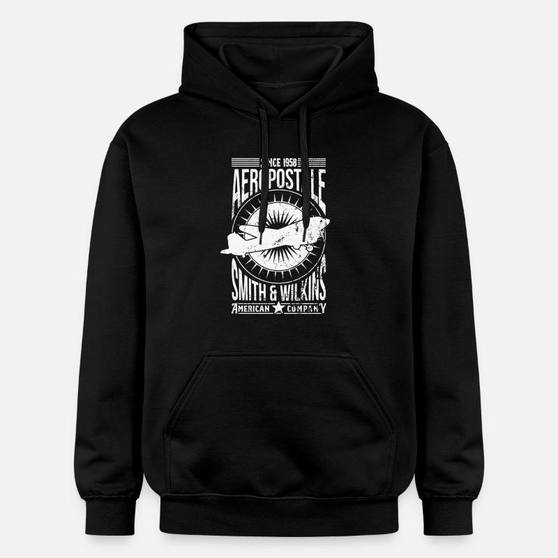 Aeropostale - Sweat à capuche Softstyle® Gildan Unisexe - noir