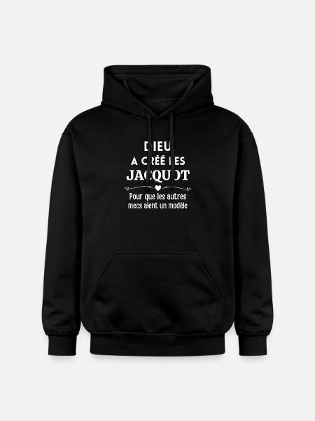 Jacquot, prénom Jacquot, Jacques - Sweat à capuche Softstyle® Gildan Unisexe - noir