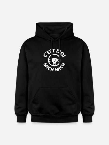 c'est moi mich mich, auto école - Sweat à capuche Softstyle® Gildan Unisexe - noir
