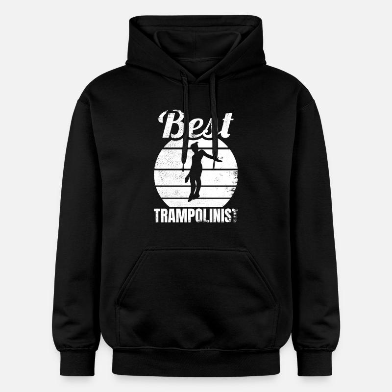 Drôle de pull trampoline - Sweat à capuche Softstyle® Gildan Unisexe - noir