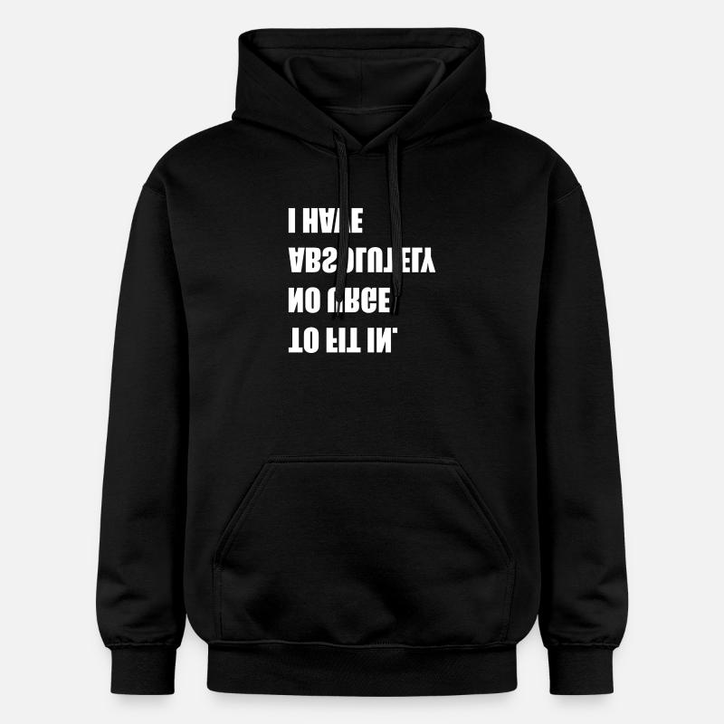 pas envie de s’intégrer - Sweat à capuche Softstyle® Gildan Unisexe - noir
