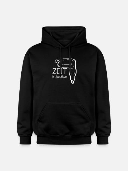 Creative watch design with saying - Gildan Unisex Softstyle® Midweight Hoodie - black