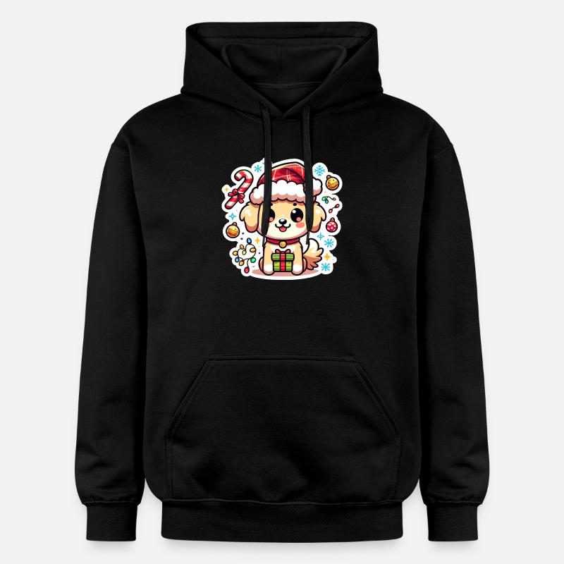 Pattes de Père Noël - Sweat à capuche Softstyle® Gildan Unisexe - noir