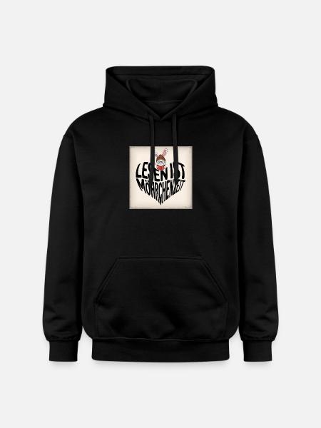 Lesezeit mit Hasencharme - Gildan Unisex Softstyle® Midweight Hoodie - Schwarz