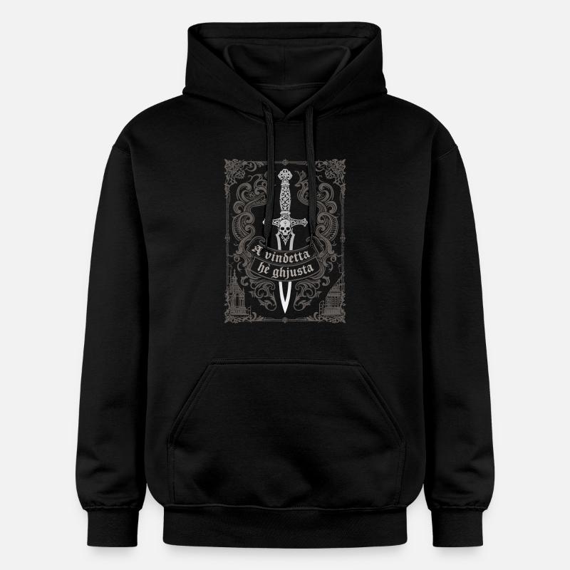 A vindetta hè ghjusta - Sweat à capuche Softstyle® Gildan Unisexe - noir