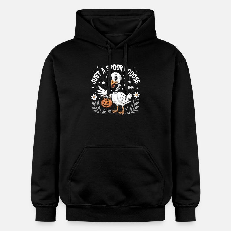 Juste une oie effrayante - Sweat à capuche Softstyle® Gildan Unisexe - noir
