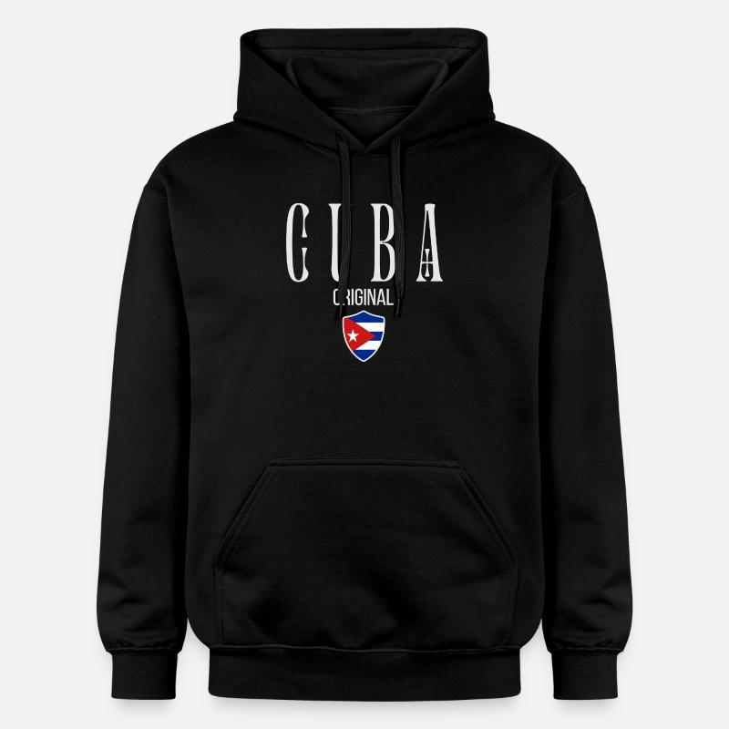 Drapeau cubain, fier Cubain - Sweat à capuche Softstyle® Gildan Unisexe - noir