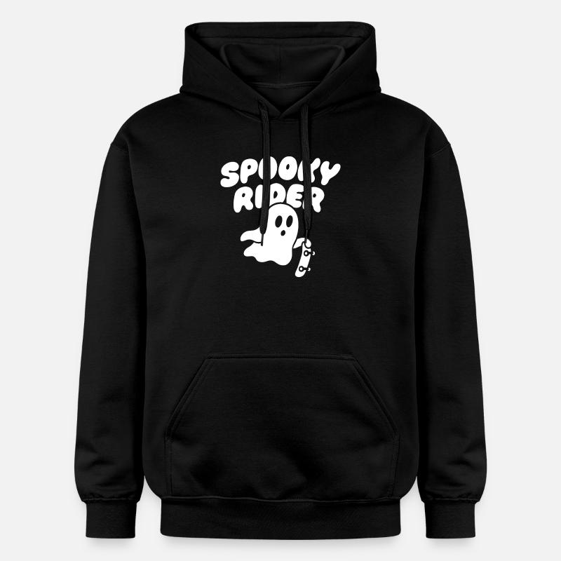 Conception effrayante du patineur - Sweat à capuche Softstyle® Gildan Unisexe - noir