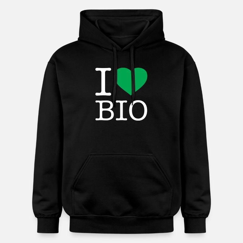 J’adore le bio - Sweat à capuche Softstyle® Gildan Unisexe - noir
