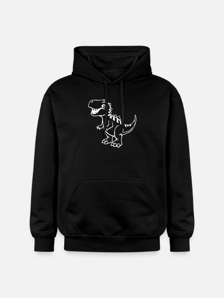 Dinosaur - Gildan Unisex Softstyle® Midweight Hoodie - black