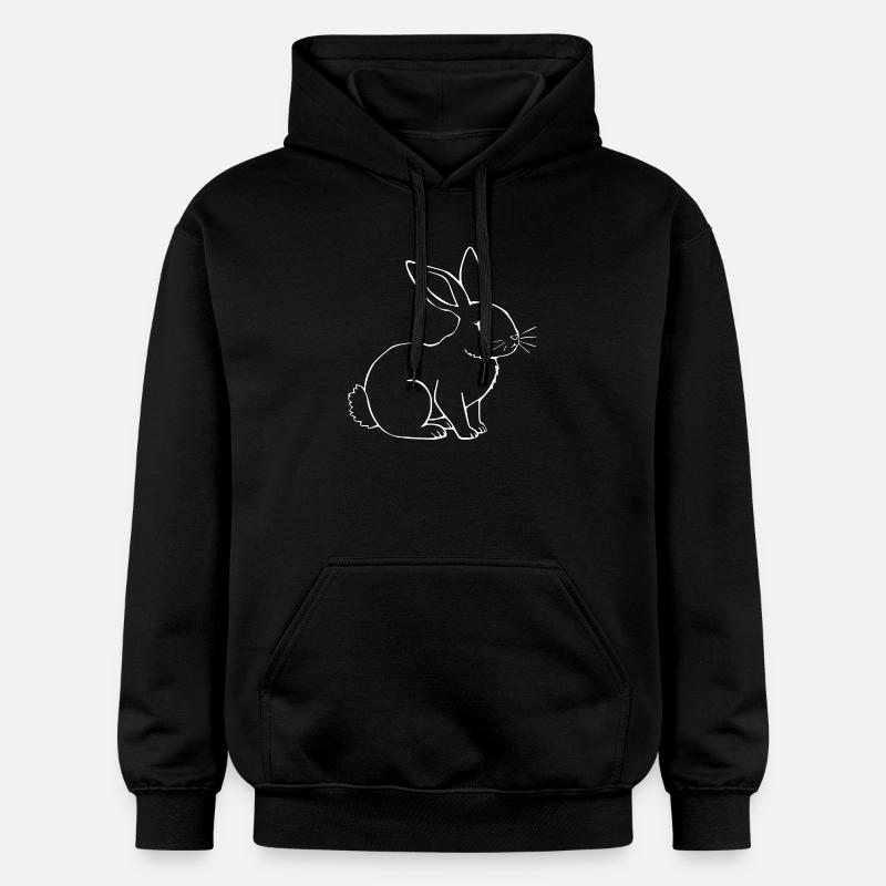 Rabbit Bunny Bunny Dwarf Rabbit Gift - Gildan Unisex Softstyle® Midweight Hoodie - black