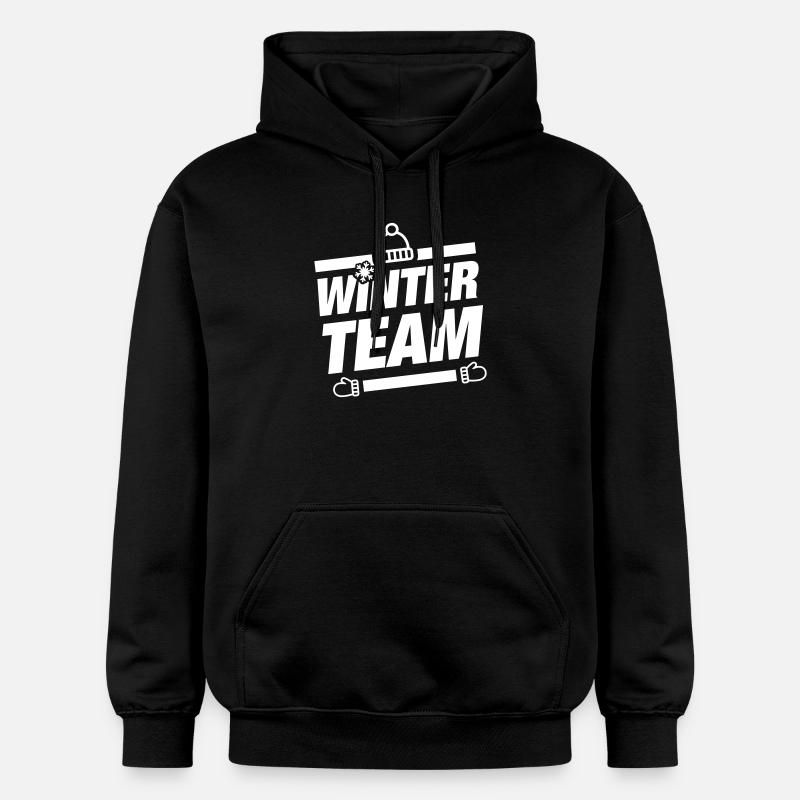 Équipe d’hiver Wintery - Sweat à capuche Softstyle® Gildan Unisexe - noir