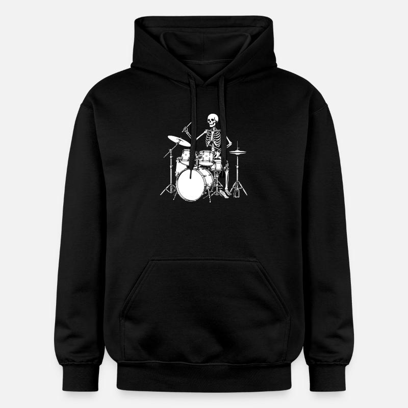 Jam du batteur squelette - Sweat à capuche Softstyle® Gildan Unisexe - noir