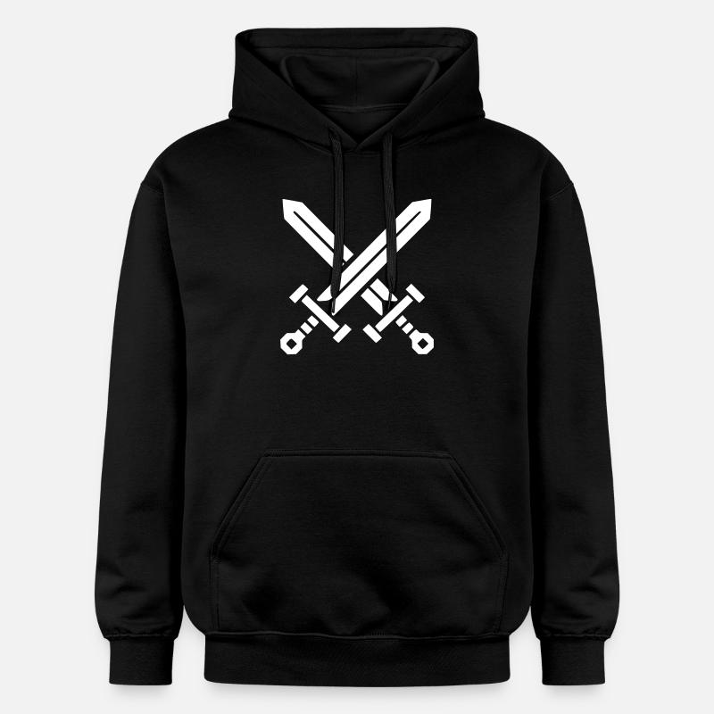 Chevalier des Épées Croisées - Sweat à capuche Softstyle® Gildan Unisexe - noir