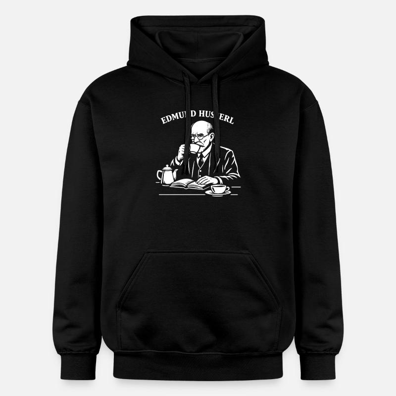 Étude du café Husserl - Sweat à capuche Softstyle® Gildan Unisexe - noir