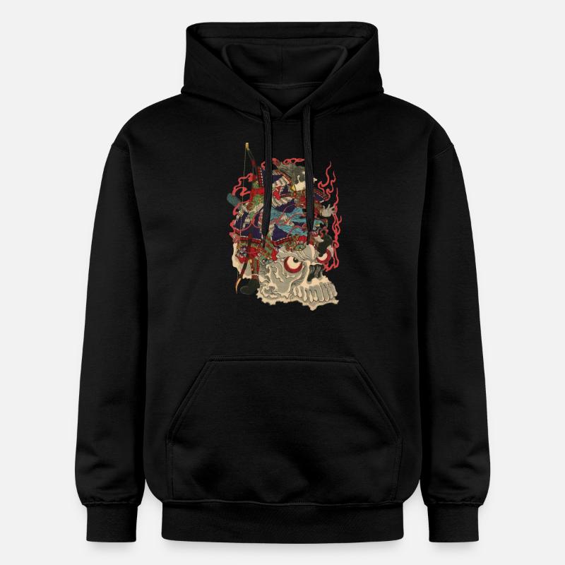 Skull Samurai - Sweat à capuche Softstyle® Gildan Unisexe - noir