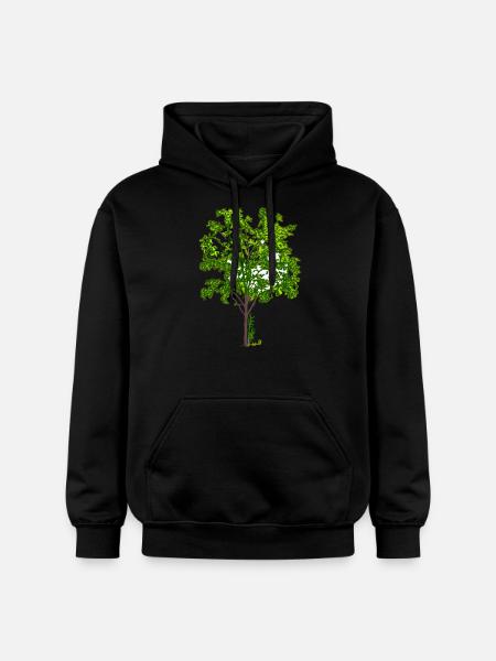 tree - Gildan Unisex Softstyle® Midweight Hoodie - black