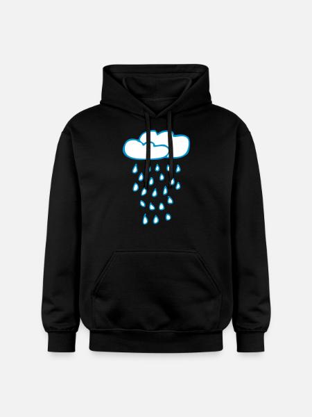 Cloud of rain - Gildan Unisex Softstyle® Midweight Hoodie - black