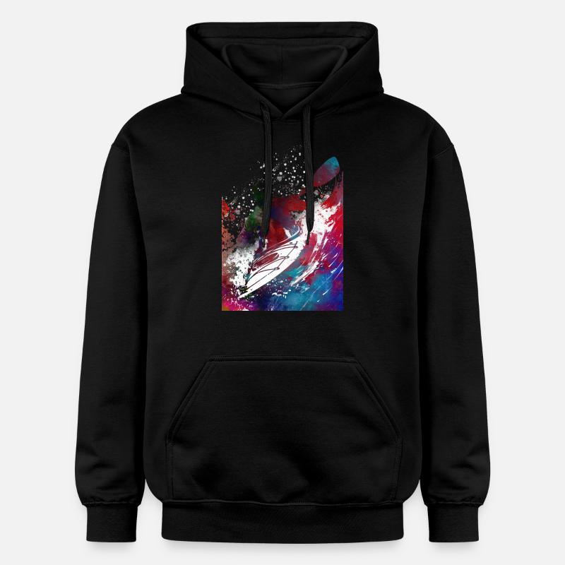 Art sportif du kayak#kayak - Sweat à capuche Softstyle® Gildan Unisexe - noir