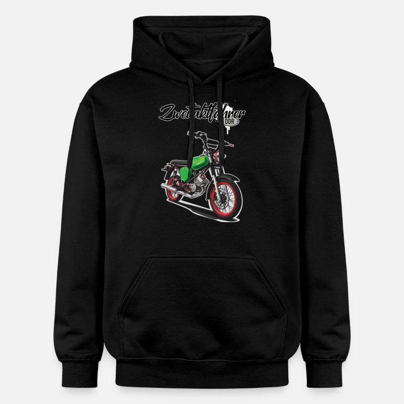 S51 (vert) // Illustration - Sweat à capuche Softstyle® Gildan Unisexe - noir