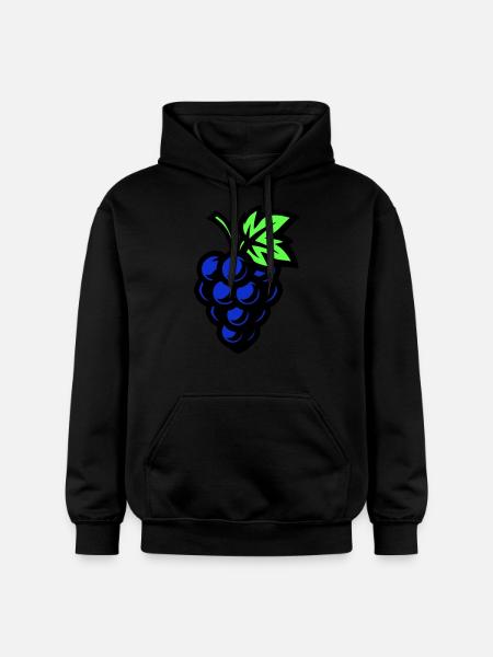 Grapes Symbol Grapes - Gildan Unisex Softstyle® Midweight Hoodie - black
