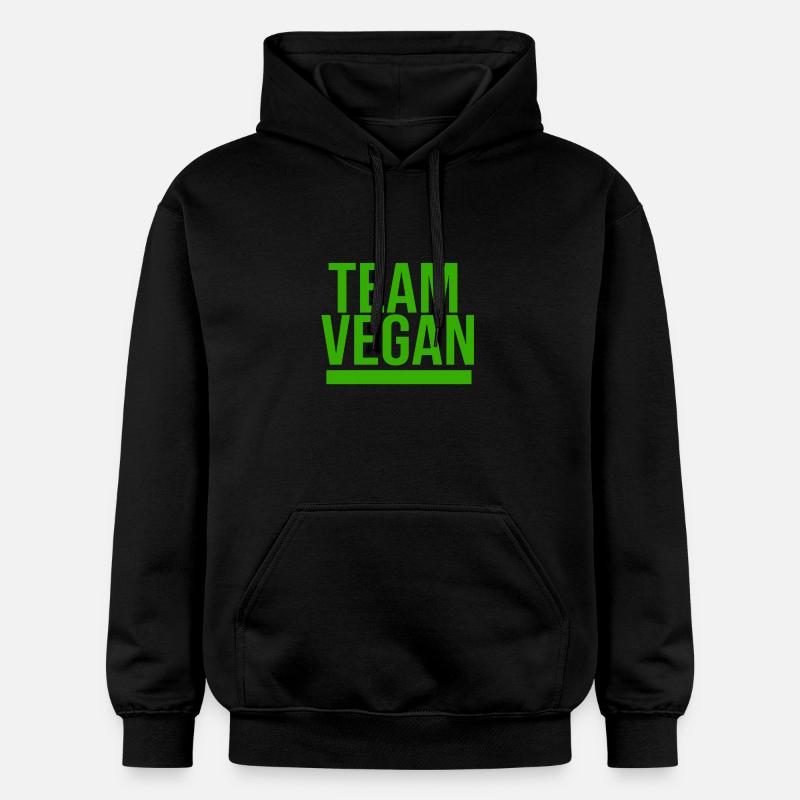 ÉQUIPE VÉGÉTALIENNE - Sweat à capuche Softstyle® Gildan Unisexe - noir