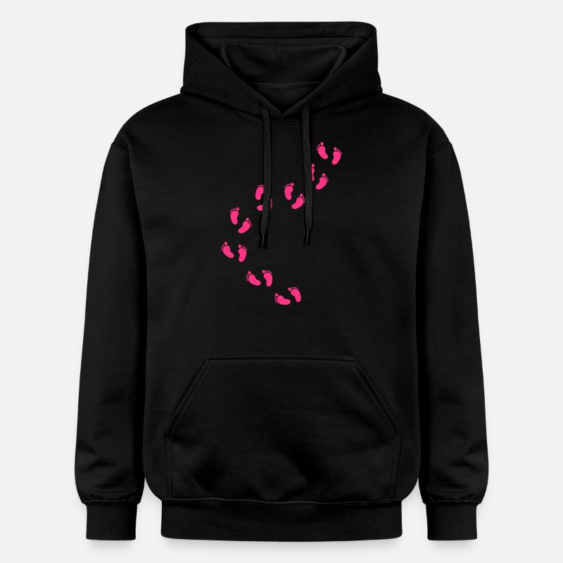 baby footsteps - Sweat à capuche Softstyle® Gildan Unisexe - noir