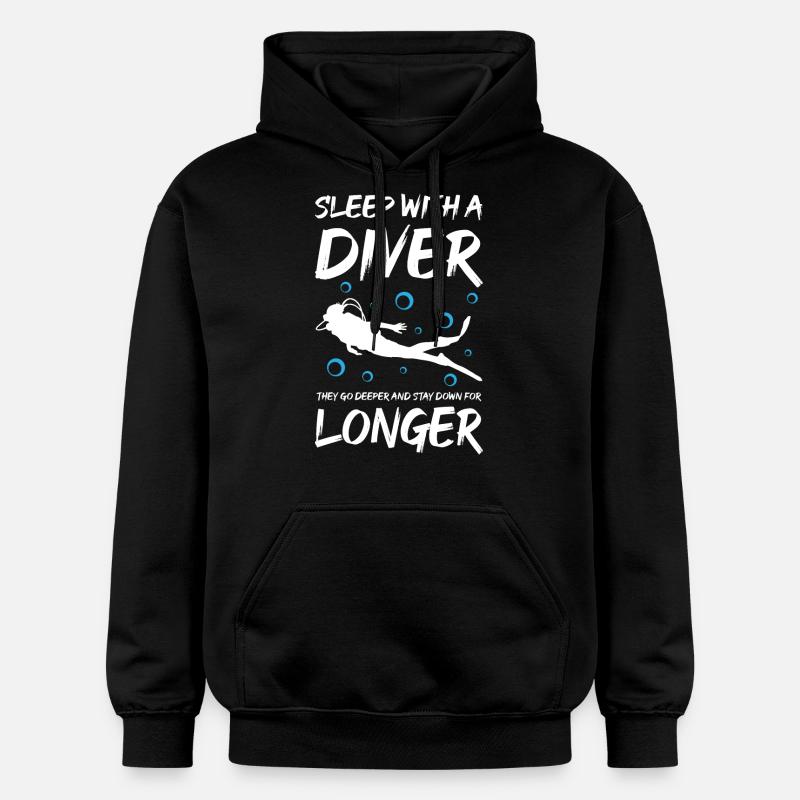 Dormir avec un plongeur - Sweat à capuche Softstyle® Gildan Unisexe - noir