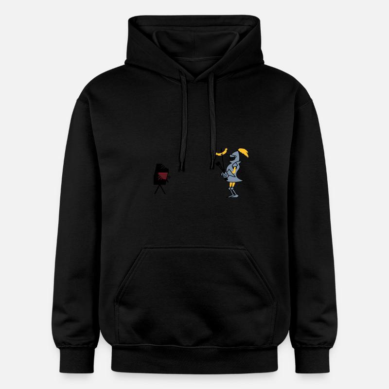 Grill Ritter / grill knight (3c) - Sweat à capuche Softstyle® Gildan Unisexe - noir