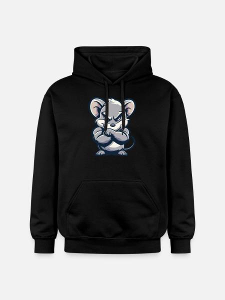 Mouse Comic - Gildan Unisex Softstyle® Midweight Hoodie - black