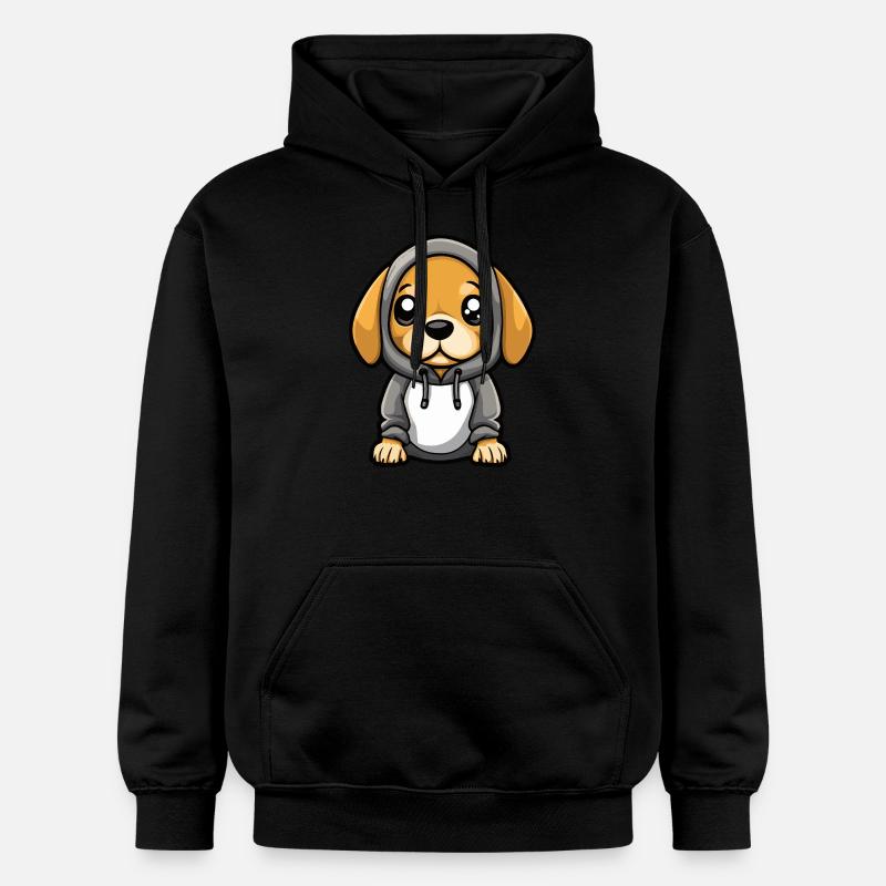Beagle chien drôle - Sweat à capuche Softstyle® Gildan Unisexe - noir