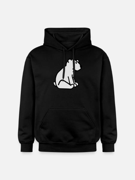 Polar bear - Gildan Unisex Softstyle® Midweight Hoodie - black