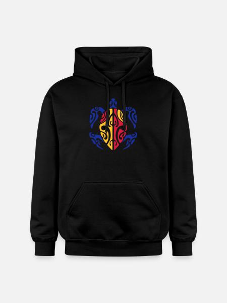 tahiti turtle - Sweat à capuche Softstyle® Gildan Unisexe - noir