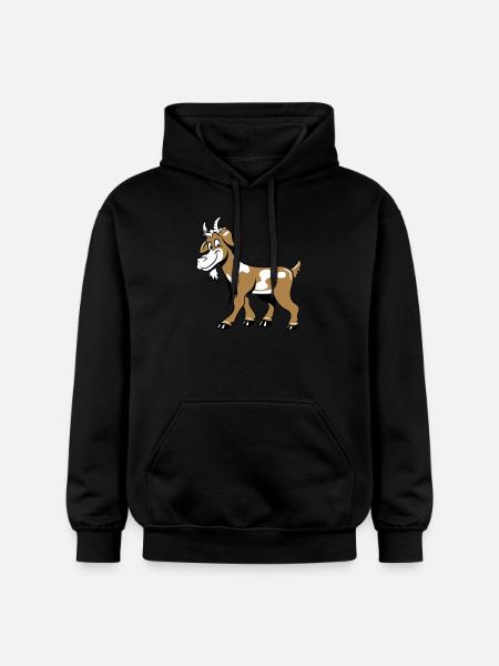 Goat kind lys - Gildan Unisex Softstyle® Midweight Hoodie - black