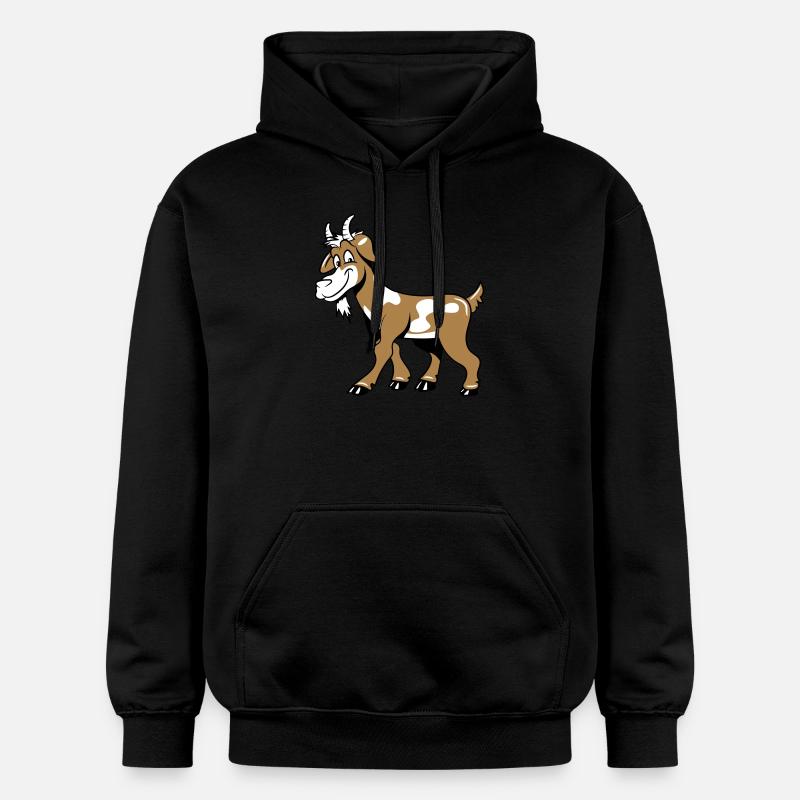 Chèvre gentiment gentille - Sweat à capuche Softstyle® Gildan Unisexe - noir