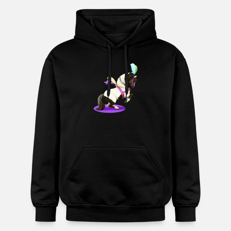 Poney de cirque - Sweat à capuche Softstyle® Gildan Unisexe - noir