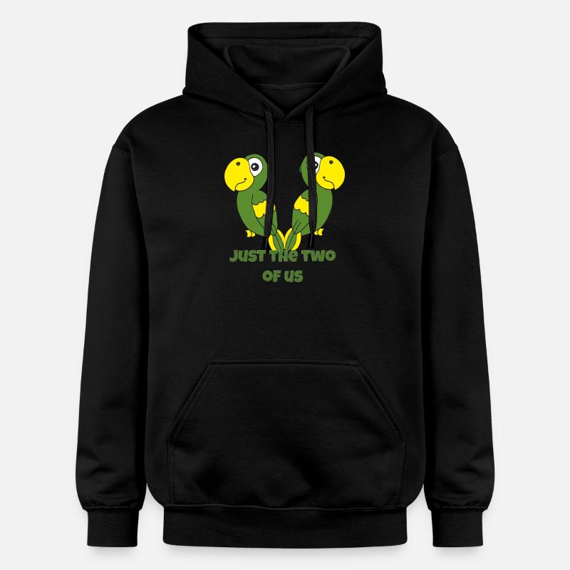 Les perroquets, juste les deux - Sweat à capuche Softstyle® Gildan Unisexe - noir