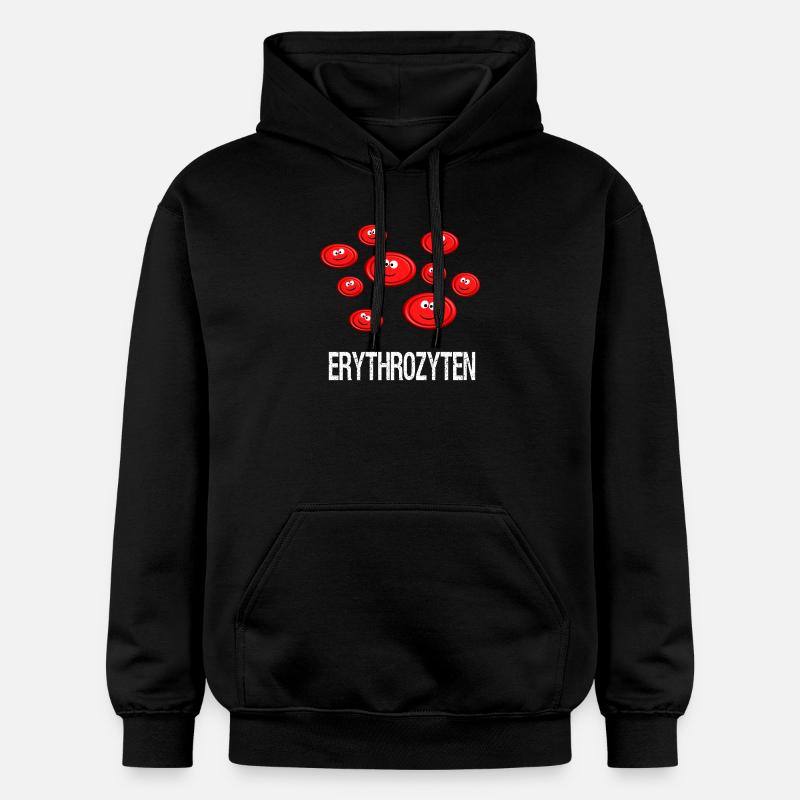 Érythrocytes drôles - Sweat à capuche Softstyle® Gildan Unisexe - noir