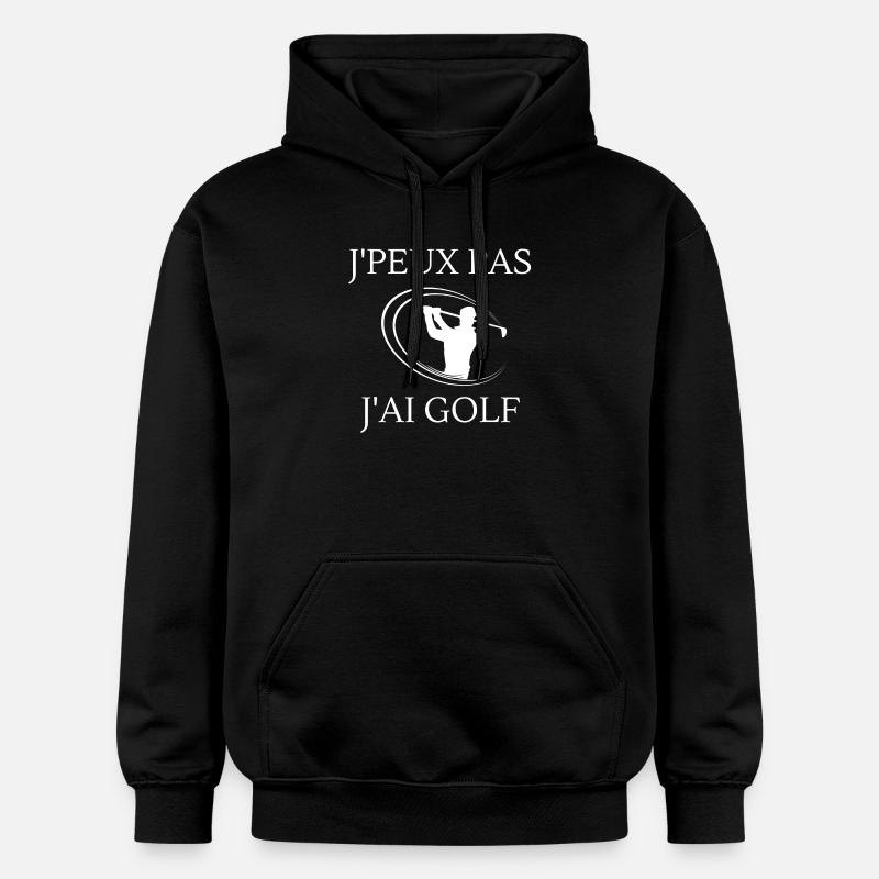 golf, fan de golf, golfeur - Sweat à capuche Softstyle® Gildan Unisexe - noir