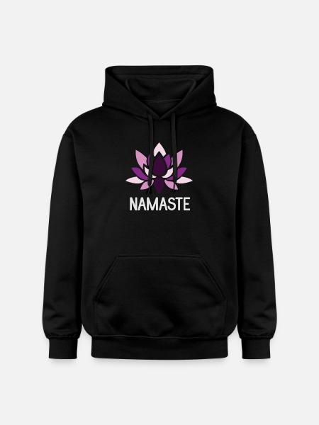 Namaste - Yoga Gift Idea - Gildan Unisex Softstyle® Midweight Hoodie - black