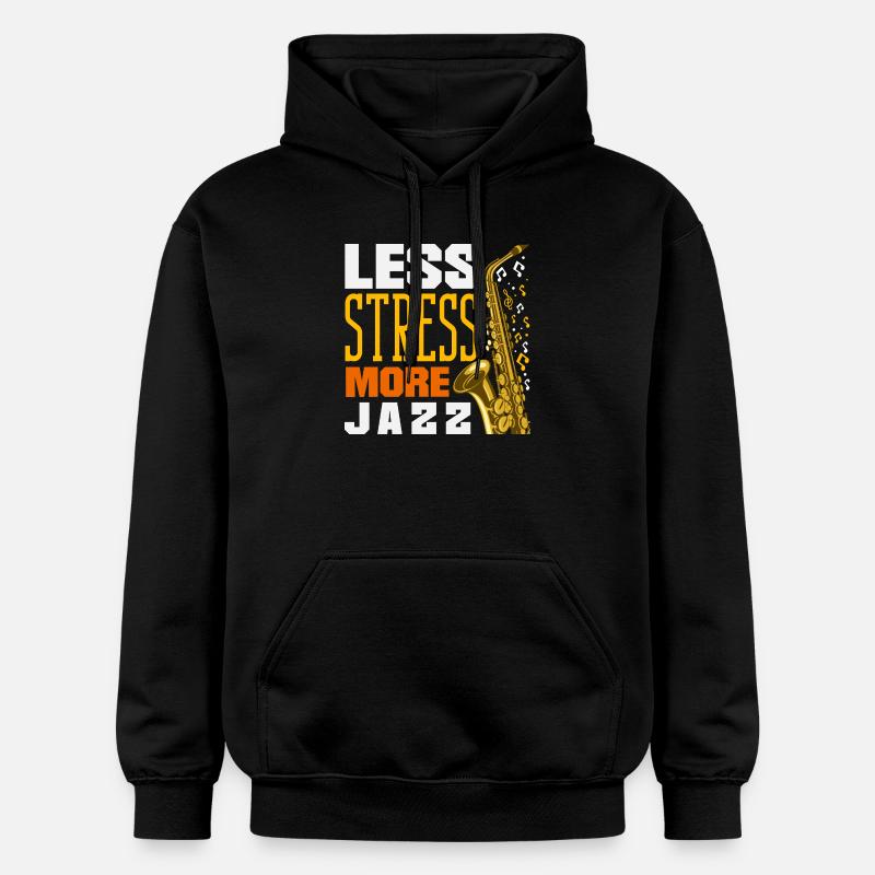 Saxophone - Sweat à capuche Softstyle® Gildan Unisexe - noir