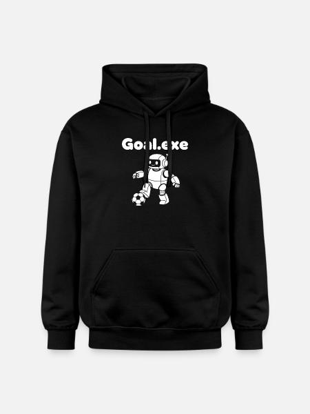 Robotischer Fußballroboter - Gildan Unisex Softstyle® Midweight Hoodie - Schwarz